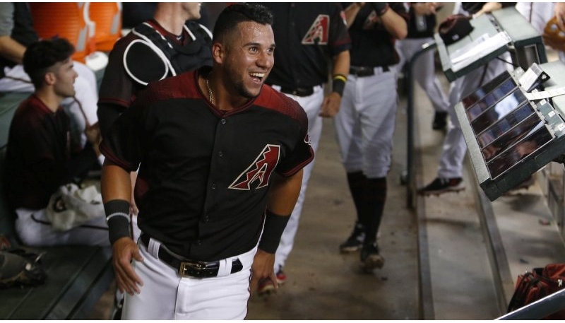 David Peralta conectó cuatro dobles este sábado